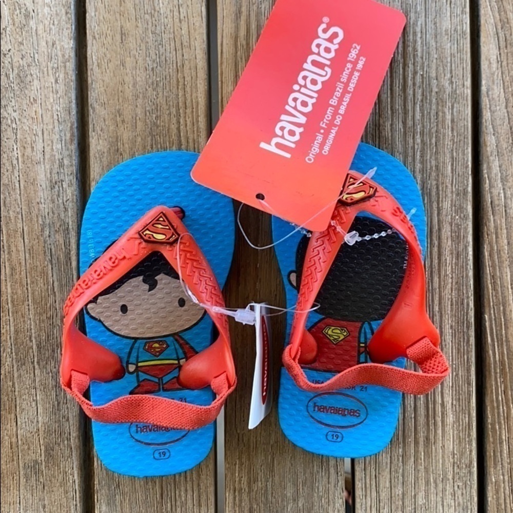 Havaianas Superman Flip Flops-Baby Size 5